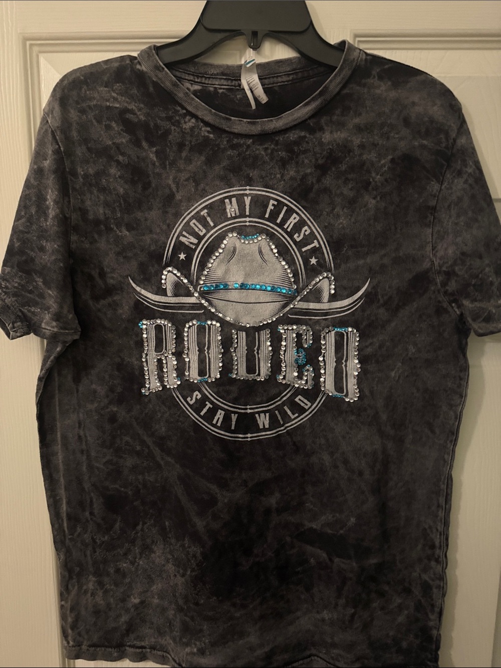 Rodeo Studded Graphic Tee - Black